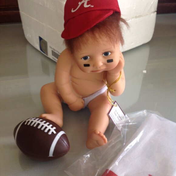 Ashton Drake Gallery Baby Alabama Football - Picture 1 of 5